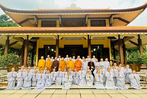 Chư Tôn Đức lãnh đạo Ban Trị sự GHPHVN tỉnh Đồng Nai họp chuyên đề, thông qua các công tác của giới đàn Thiện Hoa -2022